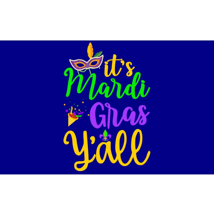 Its Mardi Gras Yall Funny Mardi Gras Party Mask Costume Funny Gift Bumper Sticker