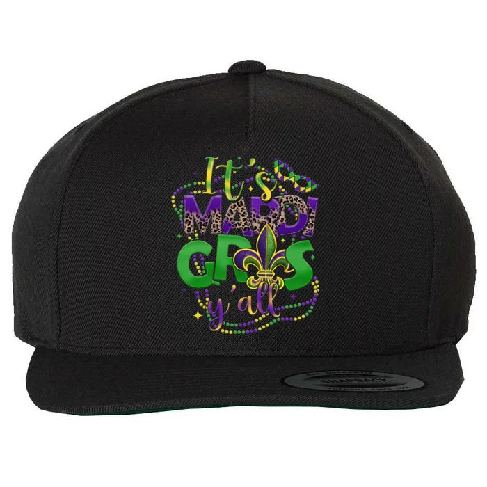 Its Mardi Gras Yall Mardi Gras S For Wool Snapback Cap