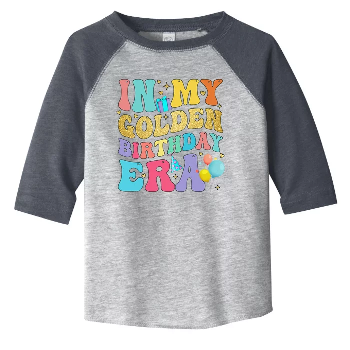 In My Golden Birthday Era Women Retro Groovy Birthday Toddler Fine Jersey T-Shirt