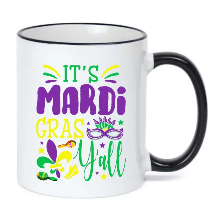 Its Mardi Gras Yall T Mardi Gras Party Mask Costume Black Color Changing Mug