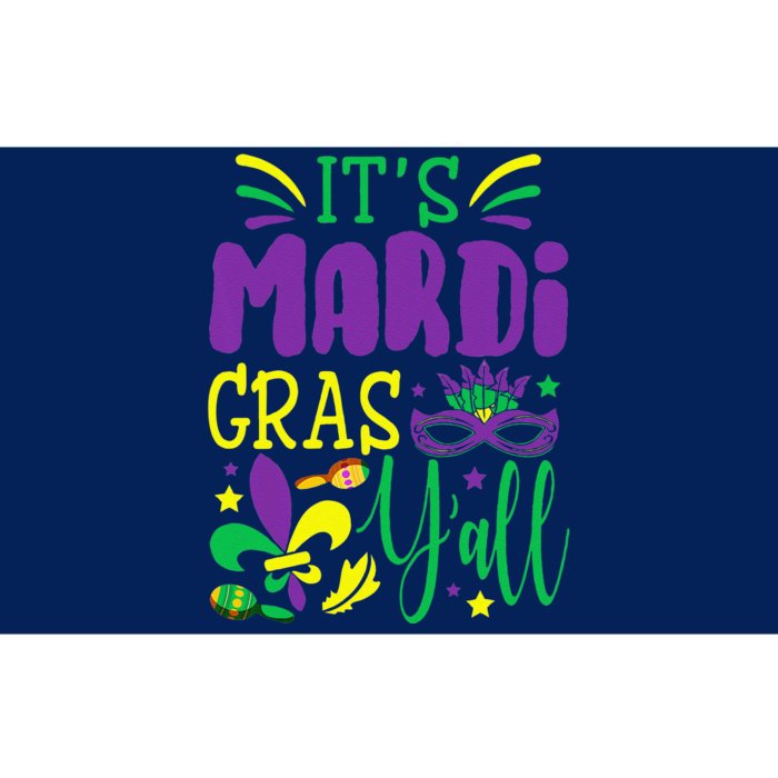 Its Mardi Gras Yall T Mardi Gras Party Mask Costume Bumper Sticker