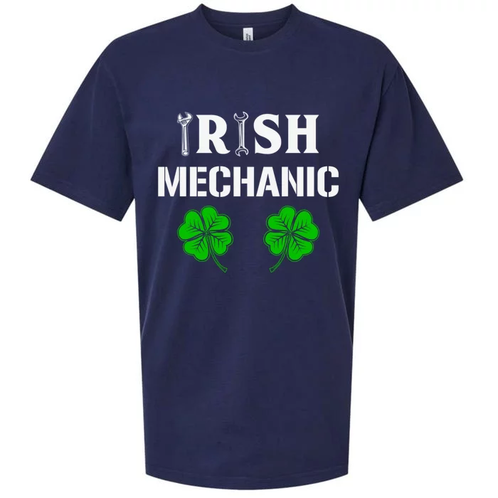 Irish Mechanic Gift Machinist Gift St Patrick’s Day Gift Sueded Cloud Jersey T-Shirt