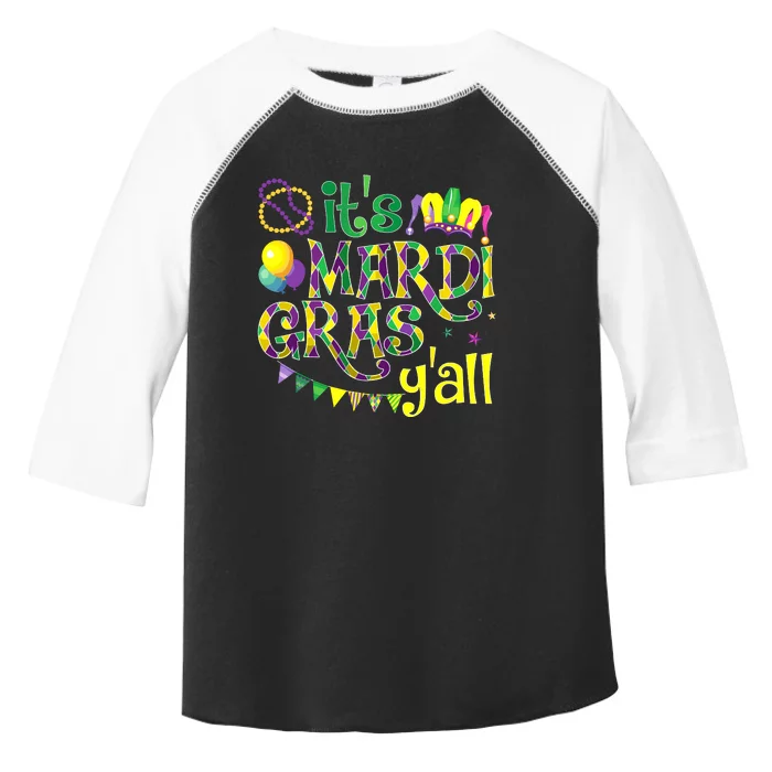 ItS Mardi Gras YAll Mardi Gras Costume Toddler Fine Jersey T-Shirt