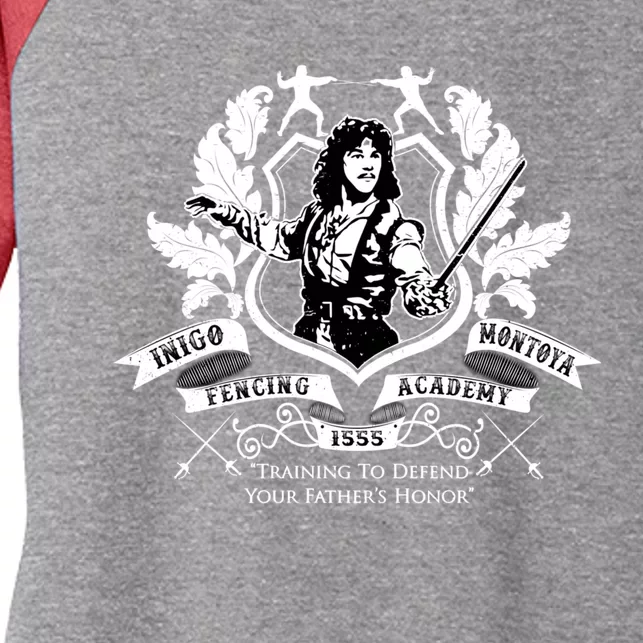 Inigo Montoya Gift Fencing Academy Lover Women's Tri-Blend 3/4-Sleeve Raglan Shirt