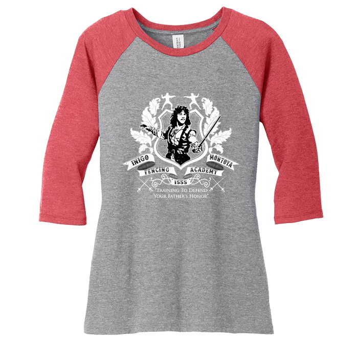 Inigo Montoya Gift Fencing Academy Lover Women's Tri-Blend 3/4-Sleeve Raglan Shirt