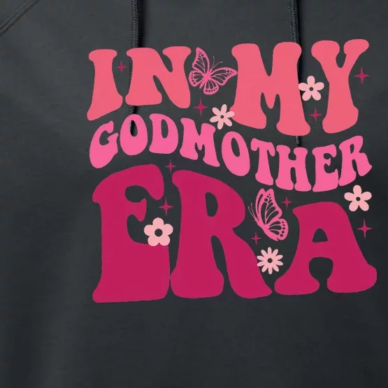 In My Godmother Era Retro Godmom Mother Proposal Performance Fleece Hoodie