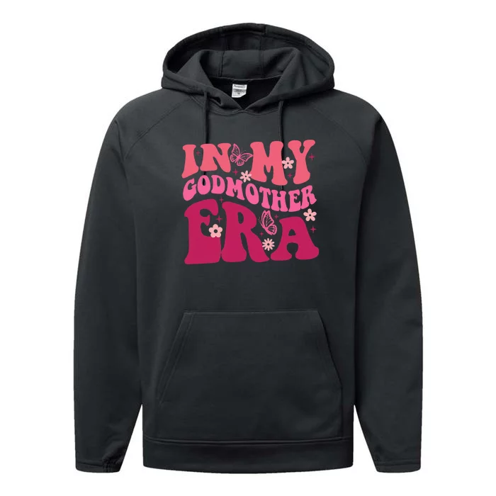 In My Godmother Era Retro Godmom Mother Proposal Performance Fleece Hoodie