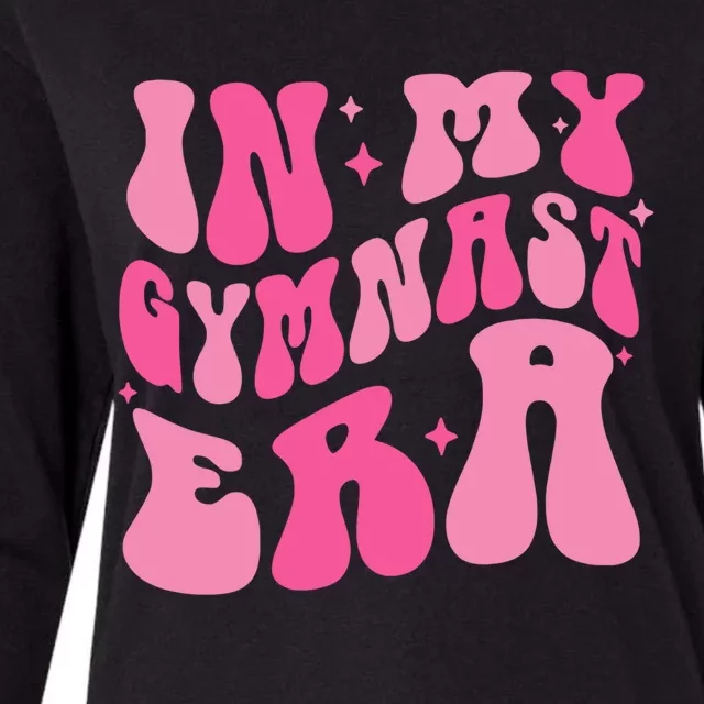 In My Gymnast Era Groovy Gymnastics Trendy Mom Gift Womens Cotton Relaxed Long Sleeve T-Shirt