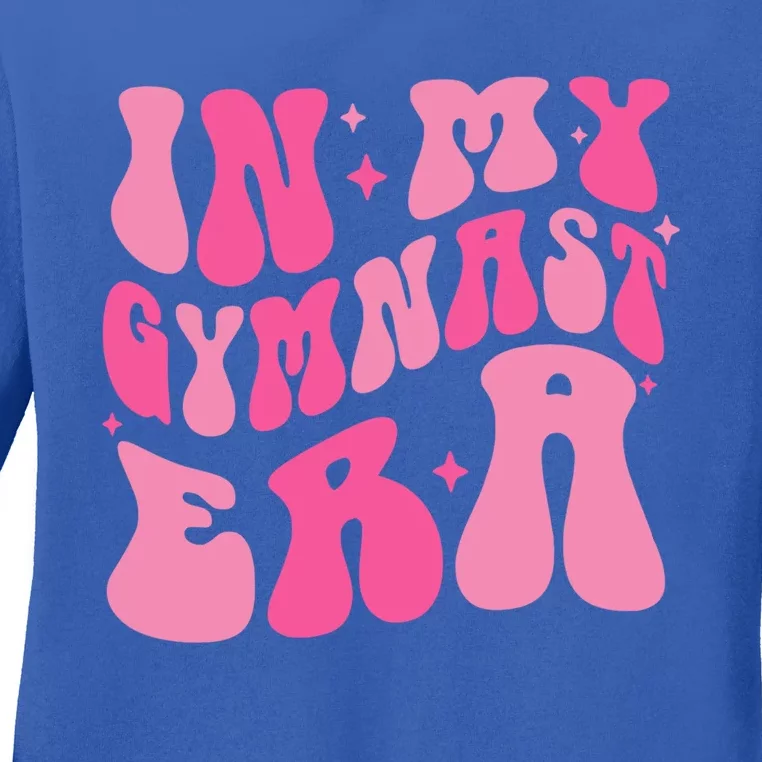 In My Gymnast Era Groovy Gymnastics Trendy Mom Gift Ladies Long Sleeve Shirt