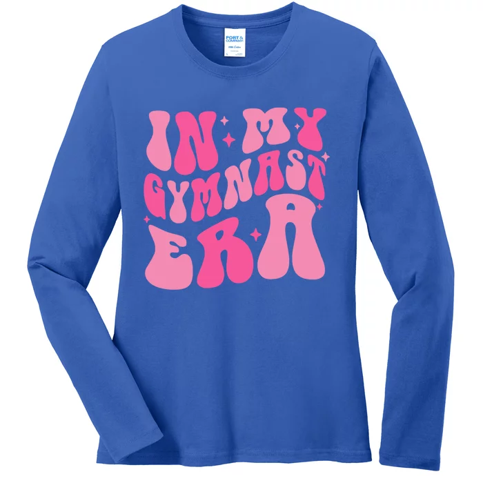 In My Gymnast Era Groovy Gymnastics Trendy Mom Gift Ladies Long Sleeve Shirt