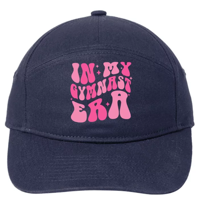 In My Gymnast Era Groovy Gymnastics Trendy Mom Gift 7-Panel Snapback Hat