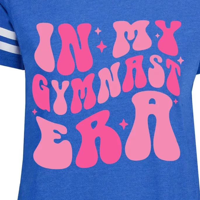 In My Gymnast Era Groovy Gymnastics Trendy Mom Gift Enza Ladies Jersey Football T-Shirt