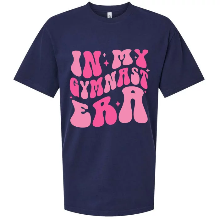 In My Gymnast Era Groovy Gymnastics Trendy Mom Gift Sueded Cloud Jersey T-Shirt