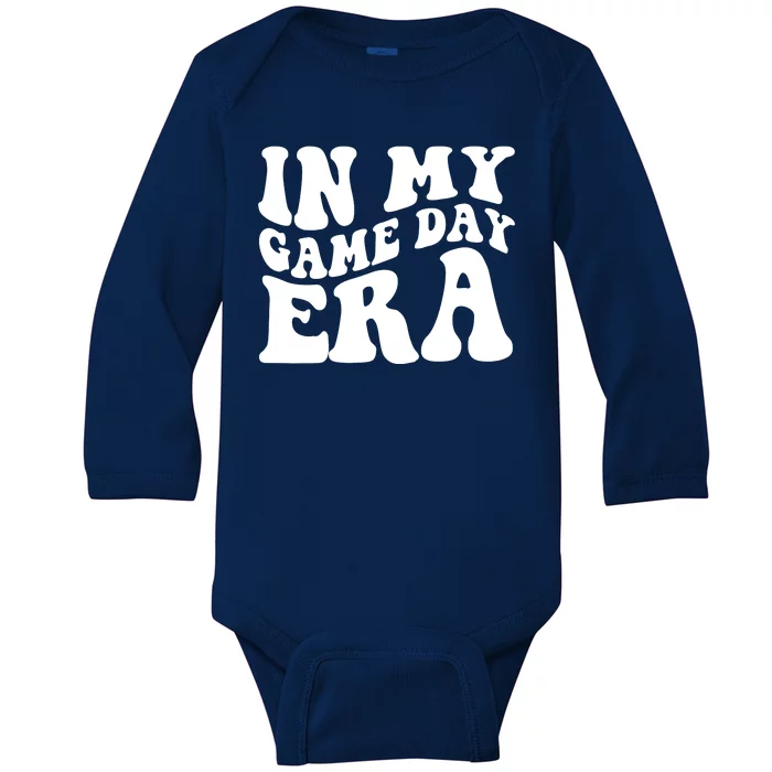 In My Game Day Era Retro Sport Baby Long Sleeve Bodysuit