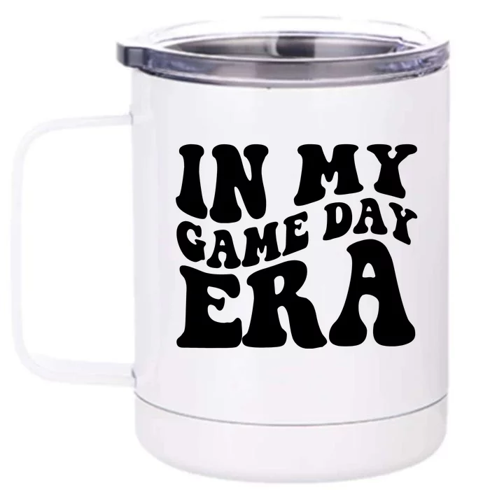 In My Game Day Era Retro Sport Front & Back 12oz Stainless Steel Tumbler Cup