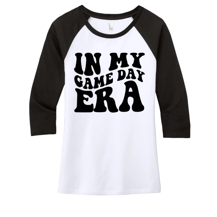 In My Game Day Era Retro Sport Women's Tri-Blend 3/4-Sleeve Raglan Shirt