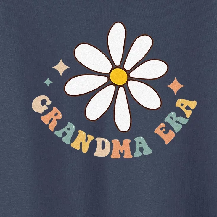 In My Grandma Era Lover Groovy Retro Mom Mothers Day On Back Toddler T-Shirt