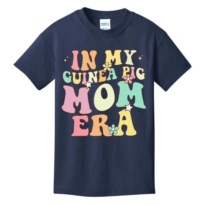 In My Guinea Pig Mom Era Funny Groovy Guinea Pig Mothers Day Kids T-Shirt