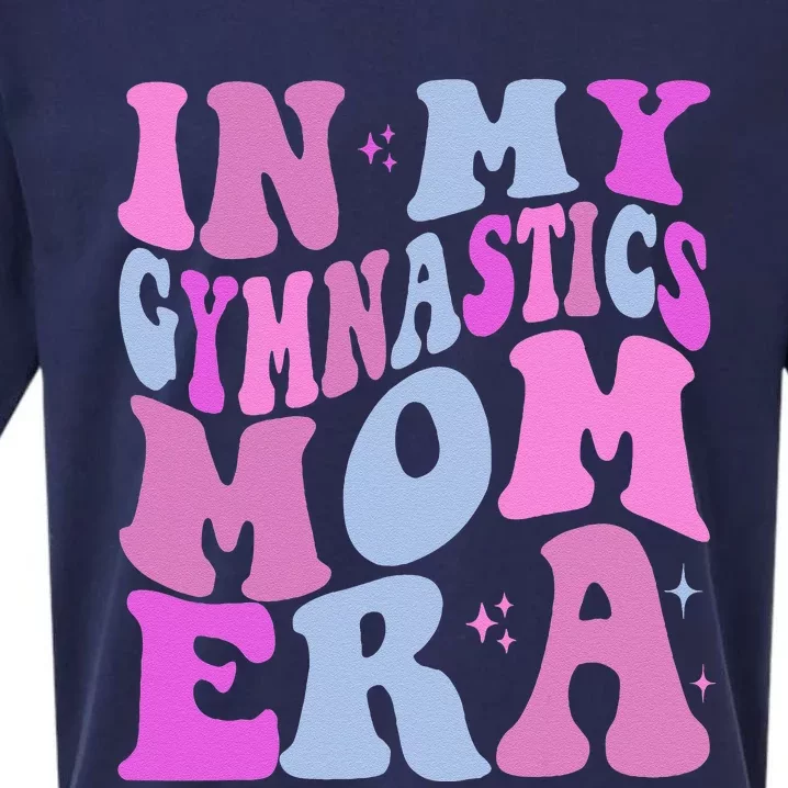 In My Gymnastics Mom Era Retro Groovy Mom Life MotherS Day Sueded Cloud Jersey T-Shirt