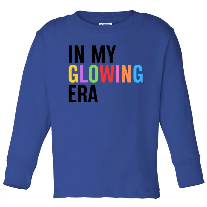 In My Glowing Era Funny Bright Hello Summer Vacation Trips Cool Gift Toddler Long Sleeve Shirt