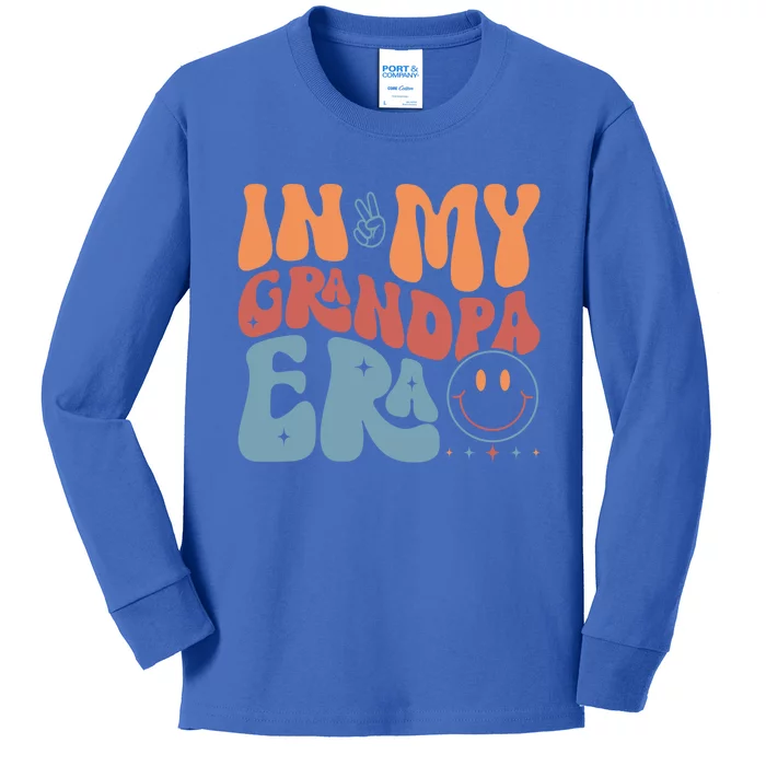 In My Grandpa Retro Funny Dad Dada Father Daddy Fathers Day Gift Kids Long Sleeve Shirt