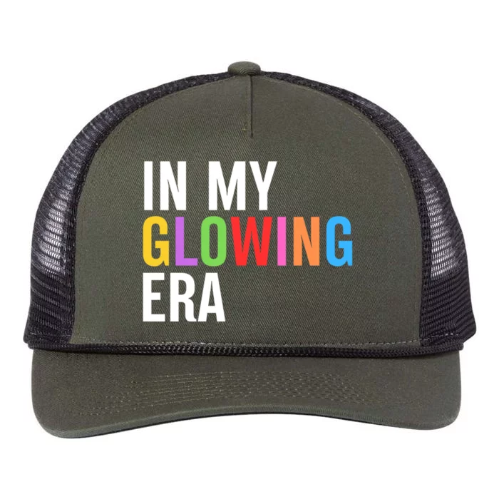 In My Glowing Era Funny Bright Hello Summer Vacation Trips Cute Gift Retro Rope Trucker Hat Cap