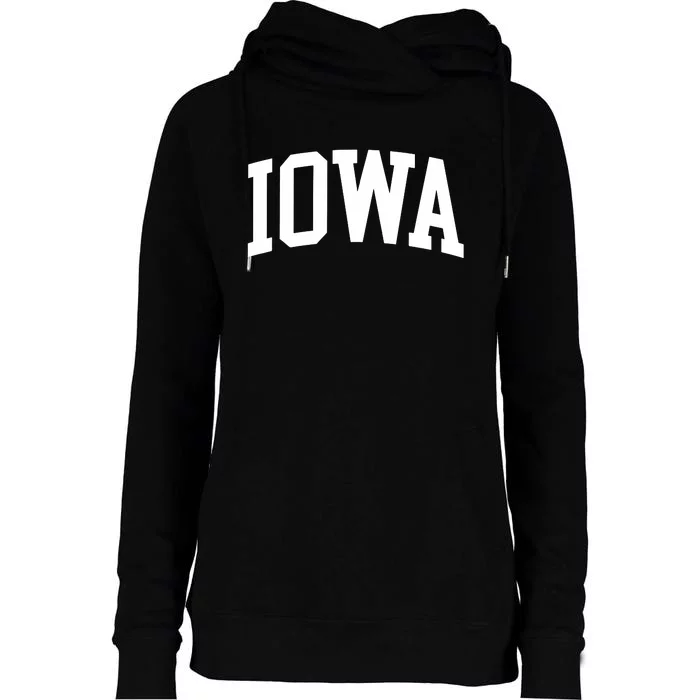 Iowa Mama Gift Womens Funnel Neck Pullover Hood