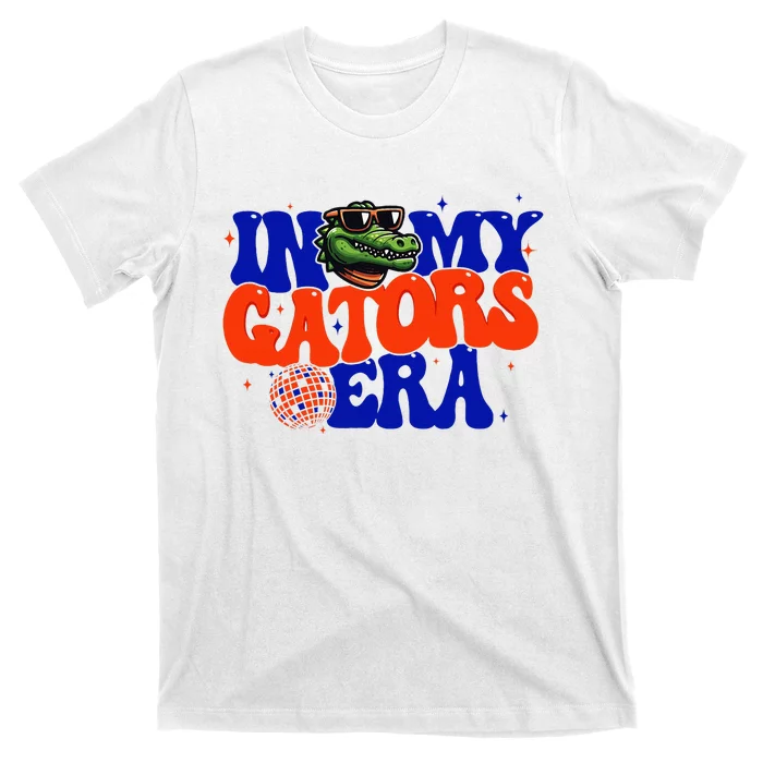 In My Gators Era Game Day Mascot Spirit Squad Florida Groovy T-Shirt