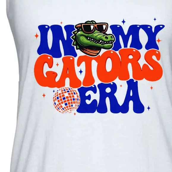 In My Gators Era Game Day Mascot Spirit Squad Florida Groovy Ladies Essential Flowy Tank