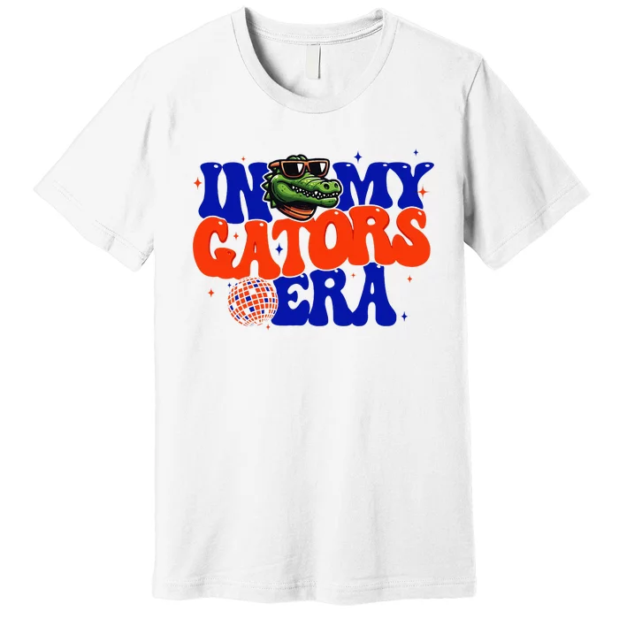 In My Gators Era Game Day Mascot Spirit Squad Florida Groovy Premium T-Shirt