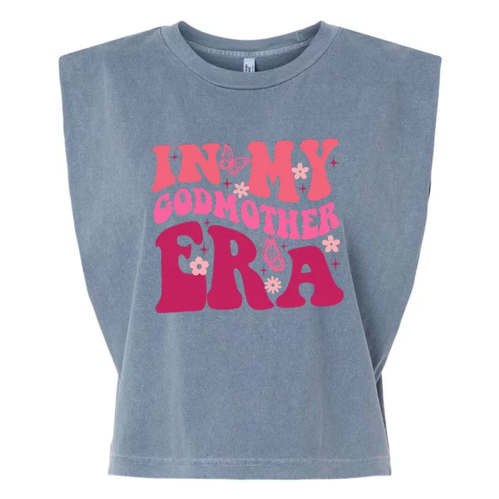 In My Godmother Era Retro Godmom Mother Proposal Garment-Dyed Women's Muscle Tee