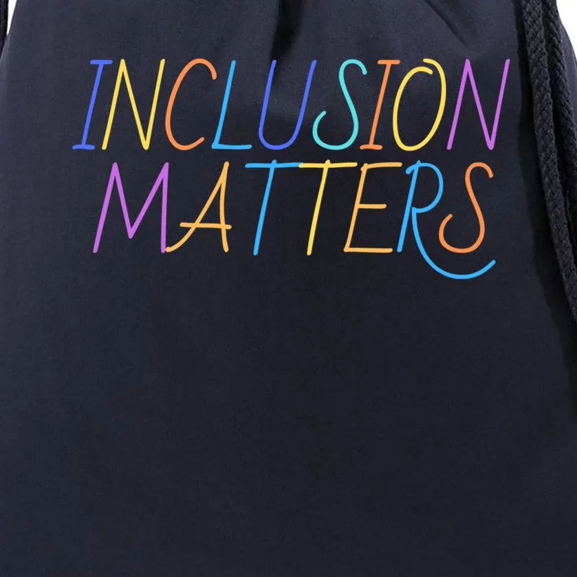 Inlcusion Matters Gift Autism Awareness Support Acceptance Gift Drawstring Bag