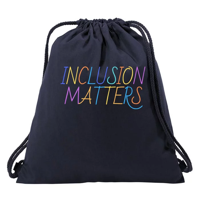 Inlcusion Matters Gift Autism Awareness Support Acceptance Gift Drawstring Bag