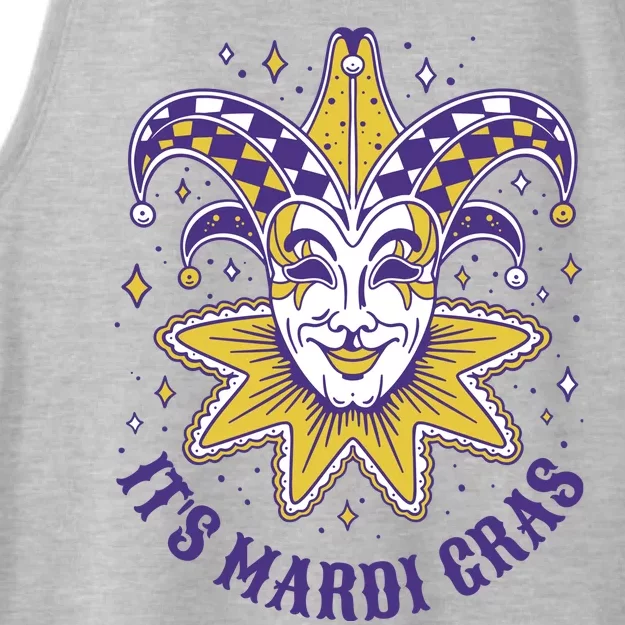 It's Mardi Gras Holiday Festival Ladies Tri-Blend Wicking Tank