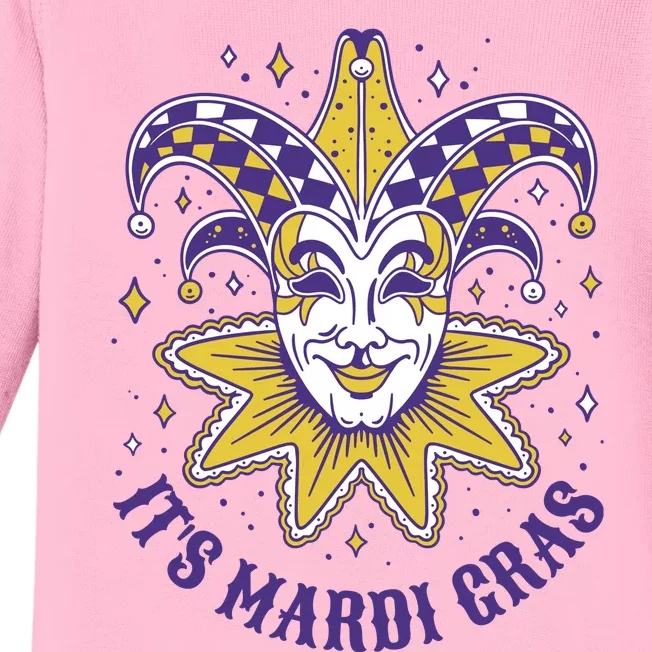 It's Mardi Gras Holiday Festival Baby Long Sleeve Bodysuit