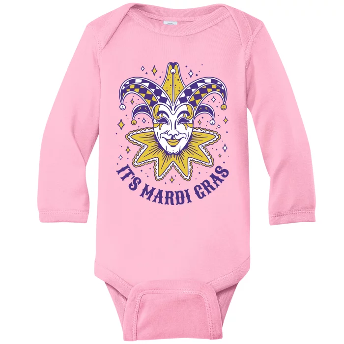 It's Mardi Gras Holiday Festival Baby Long Sleeve Bodysuit