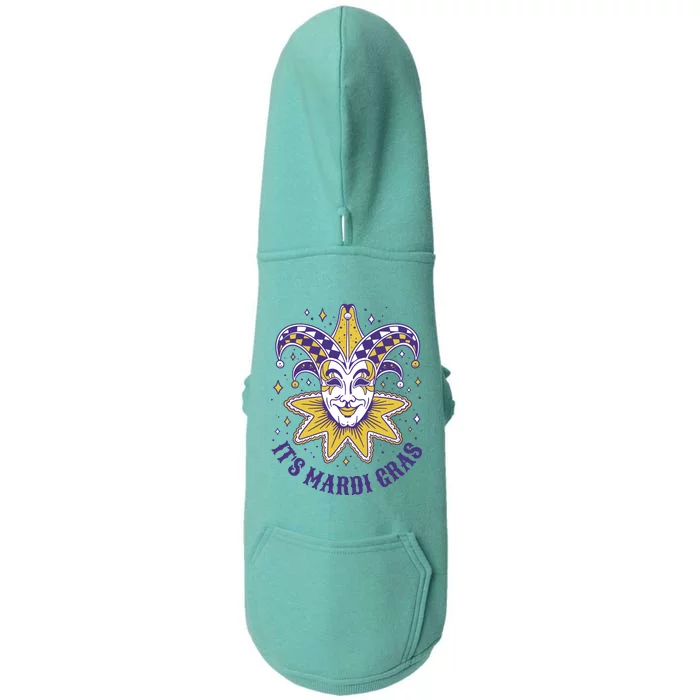 It's Mardi Gras Holiday Festival Doggie 3-End Fleece Hoodie