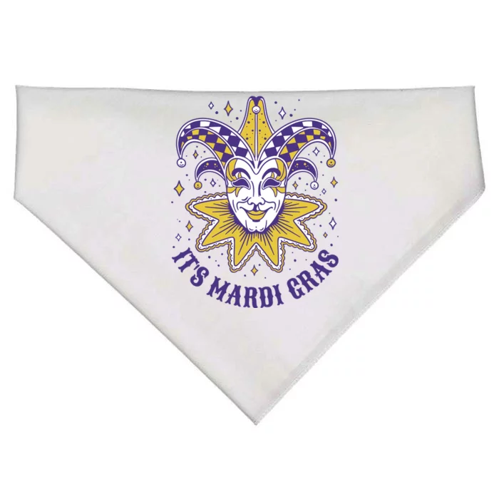 It's Mardi Gras Holiday Festival USA-Made Doggie Bandana