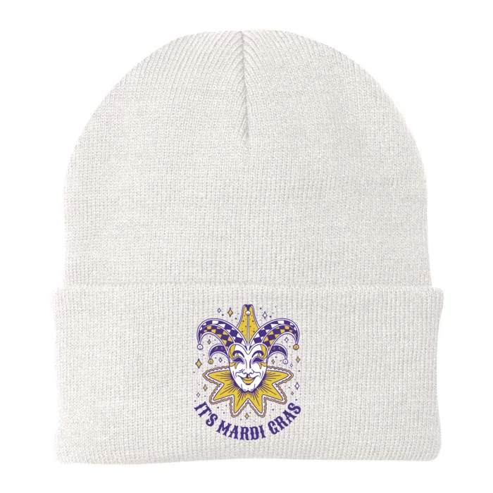 It's Mardi Gras Holiday Festival Knit Cap Winter Beanie