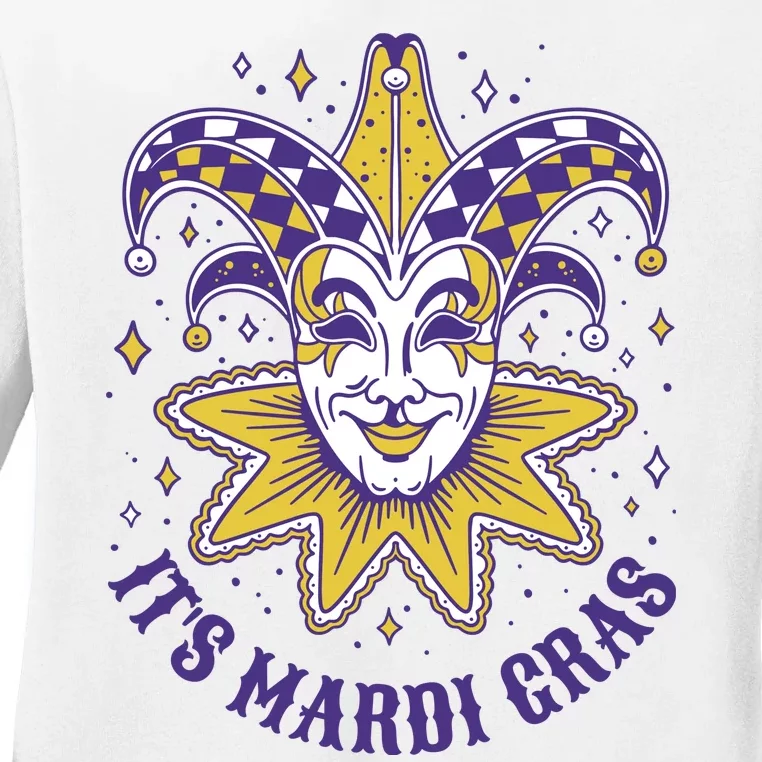 It's Mardi Gras Holiday Festival Ladies Long Sleeve Shirt