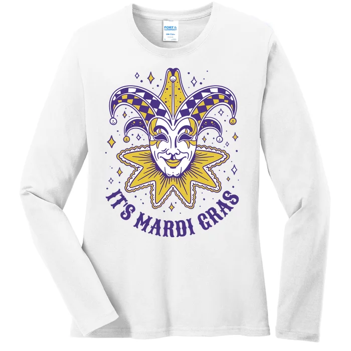 It's Mardi Gras Holiday Festival Ladies Long Sleeve Shirt