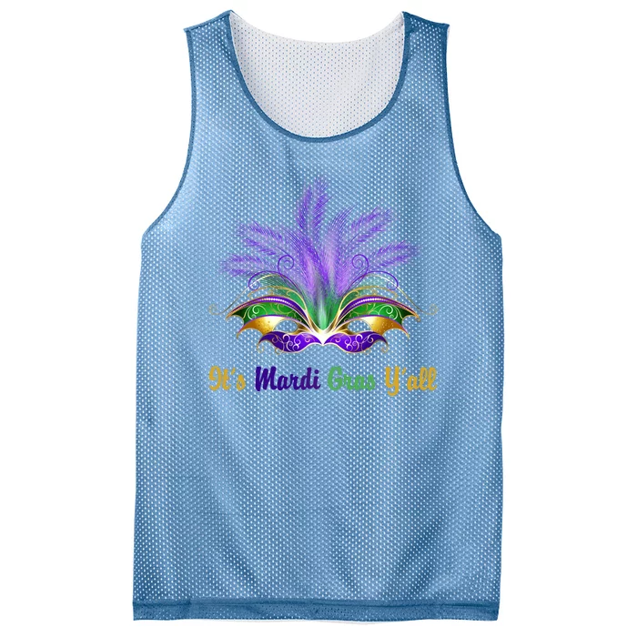 It's Mardi Gras Y'all Festive Party Mesh Reversible Basketball Jersey Tank