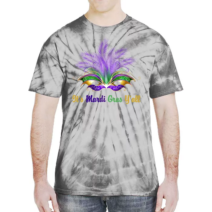 It's Mardi Gras Y'all Festive Party Tie-Dye T-Shirt