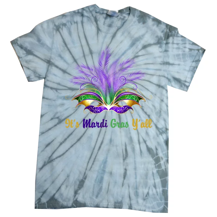 It's Mardi Gras Y'all Festive Party Tie-Dye T-Shirt