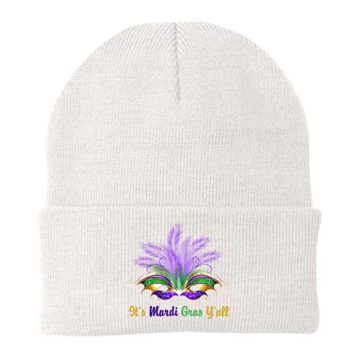 It's Mardi Gras Y'all Festive Party Knit Cap Winter Beanie