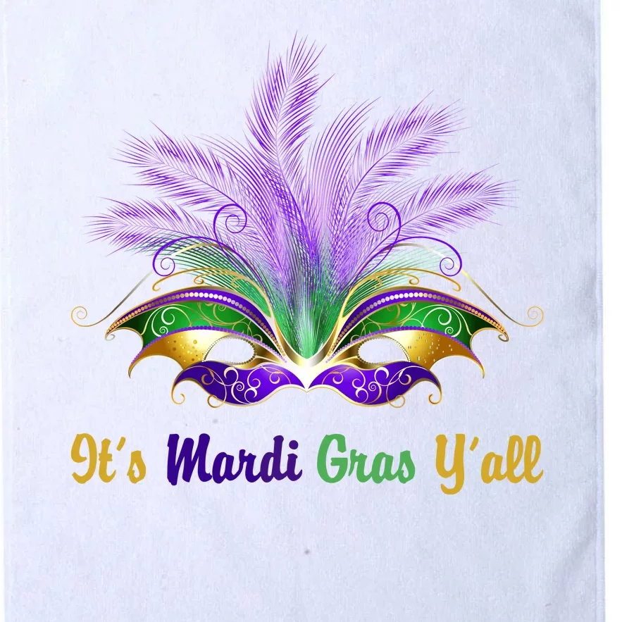 It's Mardi Gras Y'all Festive Party Platinum Collection Golf Towel