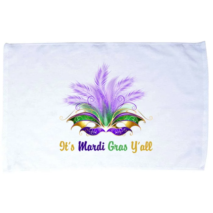 It's Mardi Gras Y'all Festive Party Microfiber Hand Towel