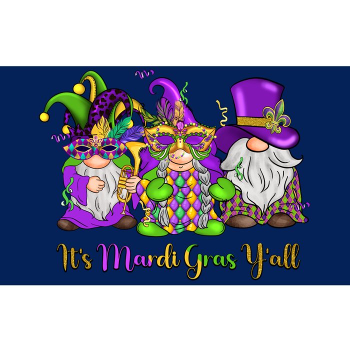 It's Mardi Gras Y'all Gnome Fat Tuesday Gift Fleur De Lis Bumper Sticker