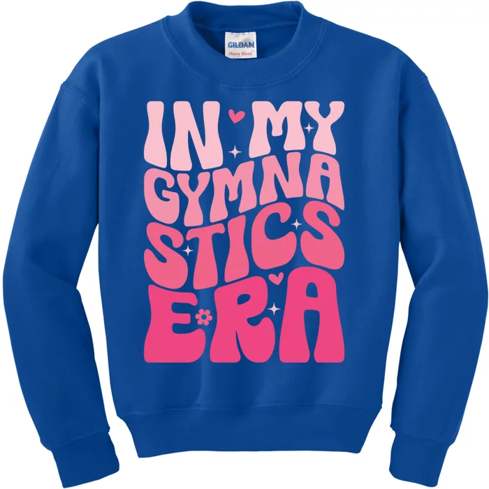 In My Gymnastics Era Groovy Gymnastics Birthday Gift Kids Sweatshirt