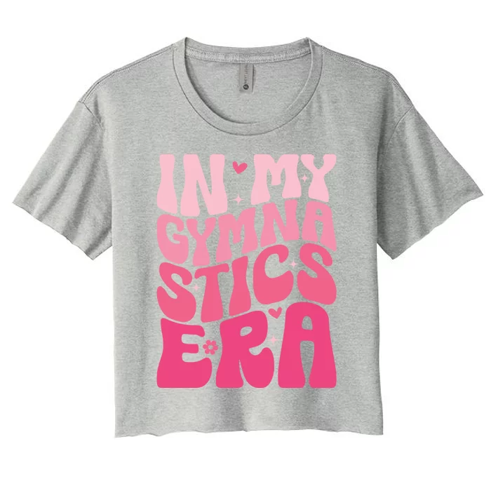 In My Gymnastics Era Groovy Gymnastics Birthday Gift Women's Crop Top Tee